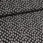 Preview: Fabric viscose jersey with leaves trees fir tree design black white dress fabric children's fabric