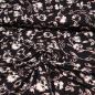 Preview: Stoff Viskose Jersey Blumenmuster Rosen Design schwarz rot weiß Kleiderstoff Kinderstoff