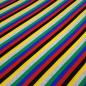Preview: Stoff Baumwolle Jersey 12 mm Streifen grau grün blau rot schwarz gelb gestreift Kleiderstoff Kinderstoff