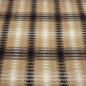Preview: Heavy coat fabric with Glencheck check pattern in beige, black, and off-white