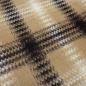 Preview: Heavy coat fabric with Glencheck check pattern in beige, black, and off-white