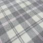 Preview: Heavy coat fabric with Glencheck design in gray, off-white, and lilac coat fleece wool fabric dress fabric