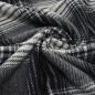 Preview: Heavy coat fabric with Glencheck check pattern in black and light gray Coat fleece Dress fabric
