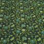 Preview: Fabric italian patterned walkloden boiled wool relief flowers tendrils anthracite green petrol coat fabric dress fabric