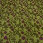 Preview: Stoff Ital. Musterwalk Walkloden Relief Blumen Ranken grün fuchsia oliv Kleiderstoff Mantelstoff