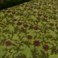 Preview: Stoff Ital. Musterwalk Walkloden Relief Blumen Ranken grün fuchsia oliv Kleiderstoff Mantelstoff