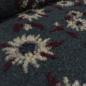 Preview: Stoff Ital. Musterwalk Walkloden Kochwolle Relief Blumen grau bordeaux beige lila Mantelstoff Kleiderstoff