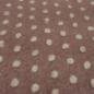 Preview: Stoff Ital. Musterwalk Kochwolle Walkloden mit Relief Punkte / Pünktchen Design altrosa wollweiß Mantelstoff Kleiderstoff