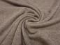 Preview: Stoff Ital Strickstoff 100% Merino Merinostrick Wolle uni hellbraun braun melange Kleiderstoff Kinderstoff Merinostoff