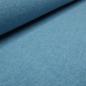 Preview: Fabric Italian knit fabric made of 100% merino wool uni turquoise blue melange merino knit dress fabrics children's fabrics