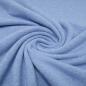 Preview: Stoff Ital. Strickstoff aus 100% Merinowolle uni hellblau melange Merinostrick Kleiderstoff Kinderstoff