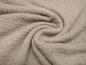 Preview: Stoff Ital. Strickstoff 100% Merinostrick Flechtmuster Korb sand hellbeige Merinostoff Kleiderstoff Kinderstoff
