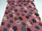 Preview: Fabric Ital. cotton jersey with wool tops intarsia flowers old pink petrol khaki bordeaux dress fabric