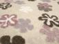 Preview: Fabric Ital. cotton jersey with intarsia wool tops flowers in beige brown old pink wool white dress fabric