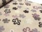 Preview: Fabric Ital. cotton jersey with intarsia wool tops flowers in beige brown old pink wool white dress fabric