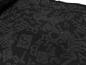 Preview: Stoff Ital. Baumwolle Jersey mit Intarsien Woll-Tops Buchstaben Salat Design schwarz anthrazit grau Kleiderstoff