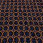 Preview: Stoff schwerer Ital. Jacquard Merinostrickstoff Kreise Ornamente orange blau schwarz fuchsia Kleiderstoff Mantelstoff Dekostoff