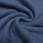 Preview: Fabric heavy italian doubleface 100% merino knit fabric uni jeans blue melange dress fabric coat fabric decoration fabric