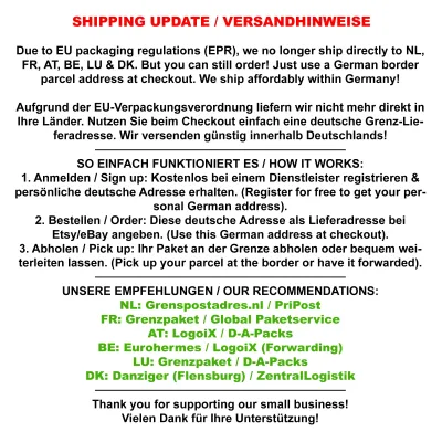 EU Shipping details