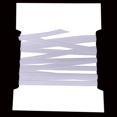 2 meter elastic rubber band elastic cord 7mm wide in white for e.g. DIY face masks
