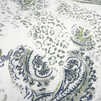 Fabric cotton French Terry summer sweatshirt fabric animal fur pattern leopard paisley design cream taupe navy yellow green dress fabric