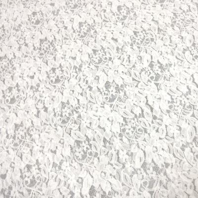 Fabric Lace Lace fabric with floral pattern cream white off-white wool white Dress fabric Wedding fabric