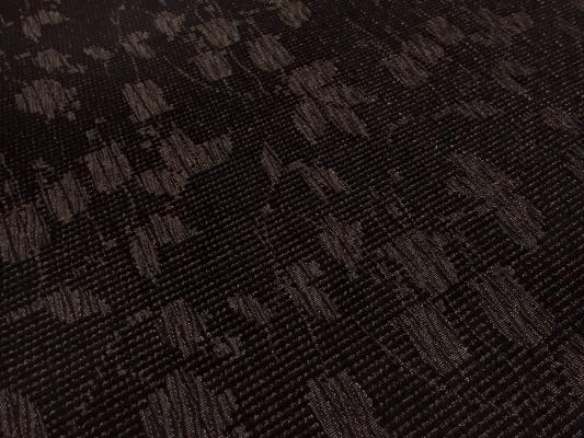 Stoff Jacquard Jackenstoff Blumen Blätter Design braun schwarz Kleiderstoff Kostümstoff