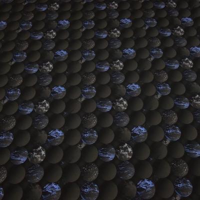 Fabric cotton jersey 3D balls marbles design black brown blue beige dress fabric
