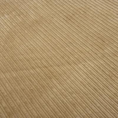 Corduroy fabric with faux fur side beige wide corduroy jacket fabric