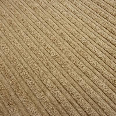 Corduroy fabric with faux fur side beige wide corduroy jacket fabric
