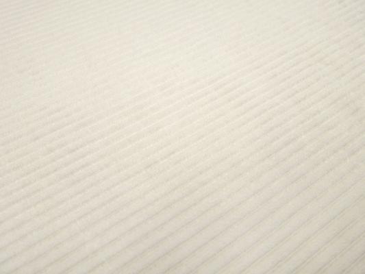 Stoff Cord Jersey / Nicki Breitcord Jersey uni wollweiss Kleiderstoff Kinderstoff Dekostoff