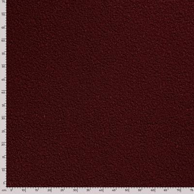 Stoff schwerer Bouclé Mantelstoff Kleiderstoff bordeaux weinrot Dekostoff