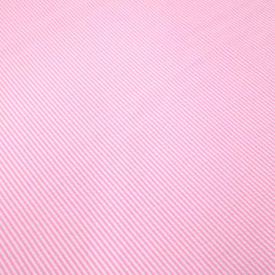 Stoff Baumwolle Seersucker Streifen rosa weiß gestreift Blusenstoff Kleiderstoff