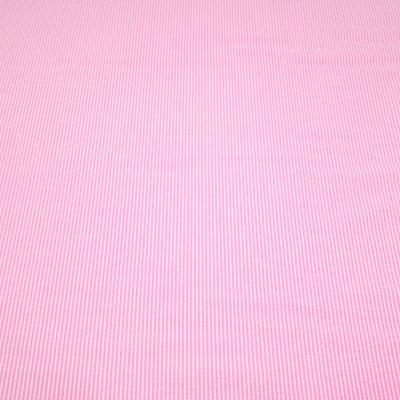 Stoff Baumwolle Seersucker Streifen rosa weiß gestreift Blusenstoff Kleiderstoff