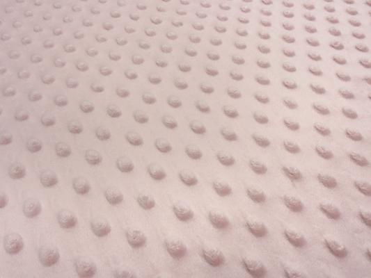 Stoff Flausch Kuschel Fleece Minky mit 3D Bubbels Boppel Punkte Design altrosa rosa Kinderstoff Kleiderstoff