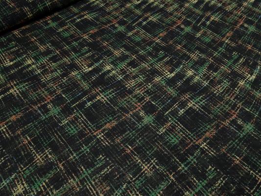 Fabric chiffon blouse fabric dress fabric with abstract design black green beige rust