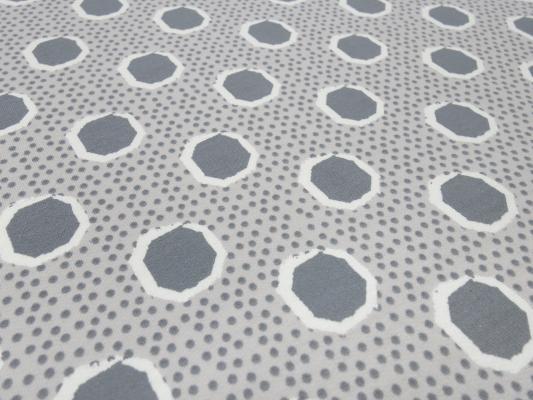 Fabric sweatshirt fabric soft brushed inside with dots dots design gray light gray white dress fabric children's fabric hoodie fabric