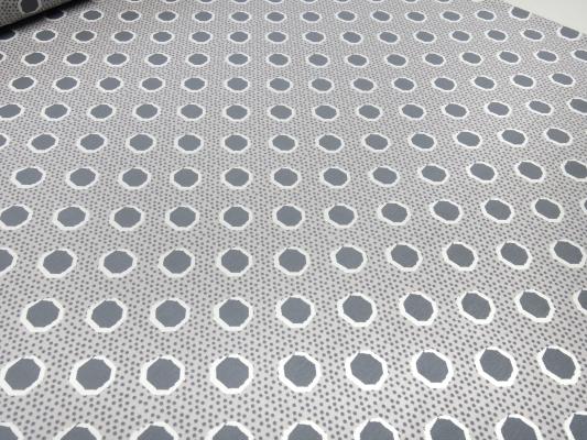Fabric sweatshirt fabric soft brushed inside with dots dots design gray light gray white dress fabric children's fabric hoodie fabric
