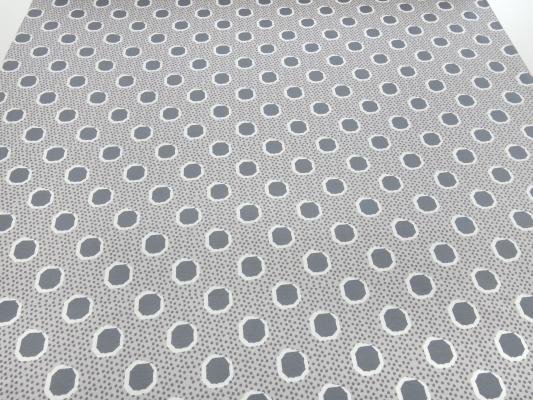 Fabric sweatshirt fabric soft brushed inside with dots dots design gray light gray white dress fabric children's fabric hoodie fabric