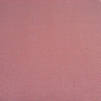 Stoff 100% Baumwolle 2 mm Zefir Karo rot weiß kariert Kleidestoff Blusenstoff Dekostoff​