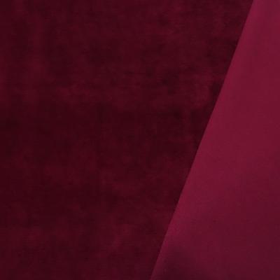 Stoff Nicki Velour Samt stretchig uni bordeaux rot Kleiderstoff Kinderstoff Babystoff Pyjamastoff