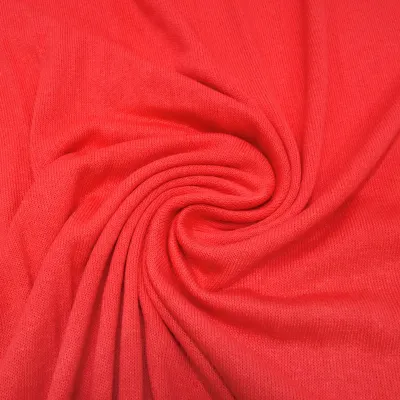 Fabric viscose elastic jersey uni red dress fabric children's fabric