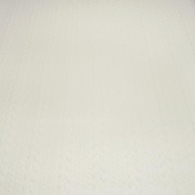 Fabric cable knit jacquard cable pattern jersey by the meter plain wool white dress fabric children's fabric