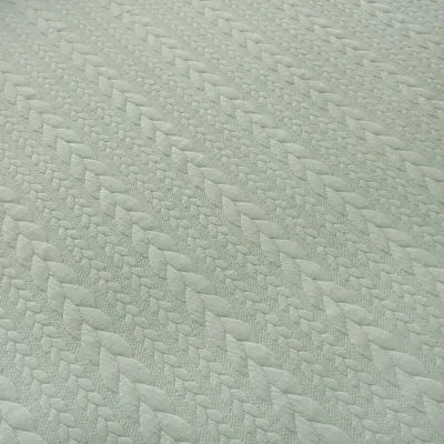 Stoff Zopfstrick Jacquard Zopfmuster Jersey Meterware uni einfarbig diverse Farben Kleiderstoff Kinderstoff