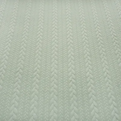 Stoff Zopfstrick Jacquard Zopfmuster Jersey Meterware uni einfarbig diverse Farben Kleiderstoff Kinderstoff