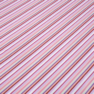 Stoff Baumwolle Jersey mit bunten Streifen Design flieder rosa weiß sand lila rot gestreift Kleiderstoff Kinderstoff