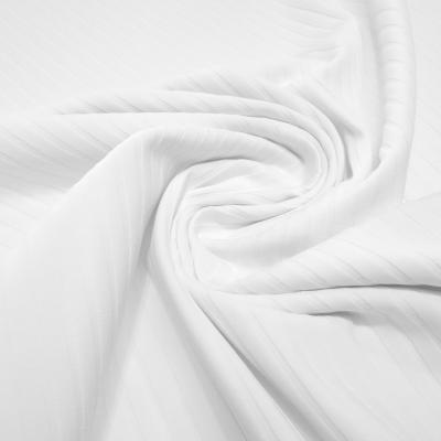 Stoff Baumwolle Jersey Rippenjersey uni weiß Kleiderstoff Kinderstoff
