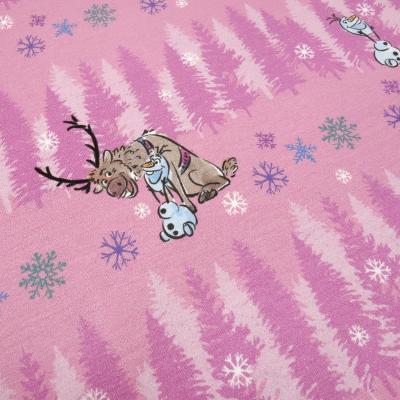 Fabric cotton jersey Disney Frozen Frozen Olfa design pink pink colorful children's fabric dress fabric license fabric