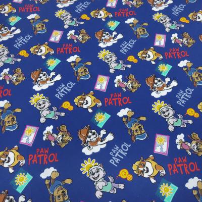 Stoff Baumwolle Jersey Lizenzdruck Paw Patrol 2 blau bunt Kinderstoff Kleiderstoff