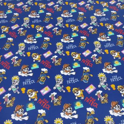 Stoff Baumwolle Jersey Lizenzdruck Paw Patrol 2 blau bunt Kinderstoff Kleiderstoff
